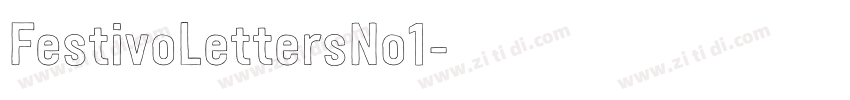 FestivoLettersNo1字体转换