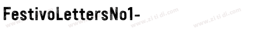 FestivoLettersNo1字体转换