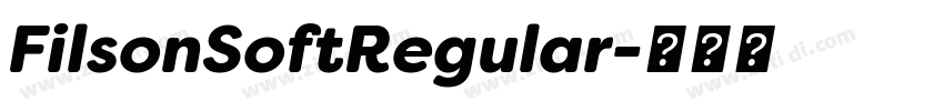 FilsonSoftRegular字体转换