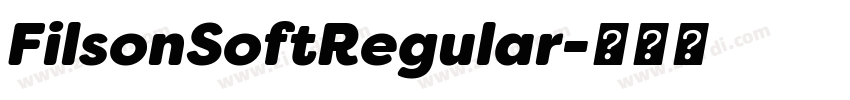 FilsonSoftRegular字体转换