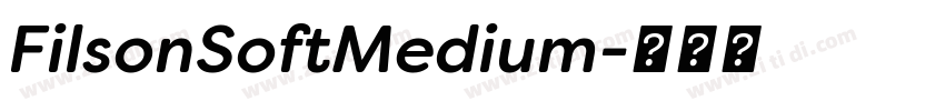 FilsonSoftMedium字体转换