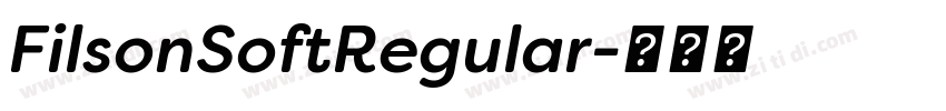 FilsonSoftRegular字体转换