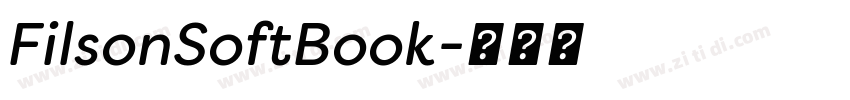 FilsonSoftBook字体转换