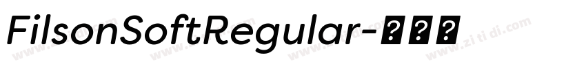 FilsonSoftRegular字体转换