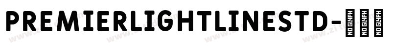 Premierlightlinestd字体转换