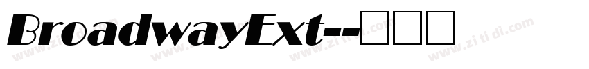 BroadwayExt-字体转换
