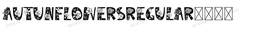 AutunFlowersRegular字体转换