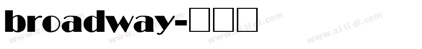 broadway字体转换