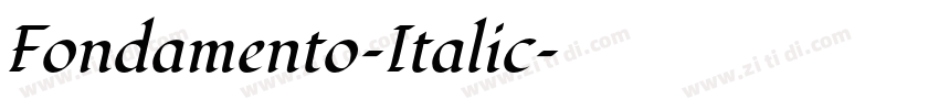 Fondamento-Italic字体转换