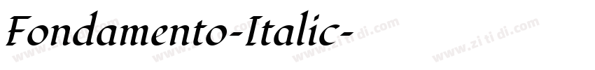 Fondamento-Italic字体转换