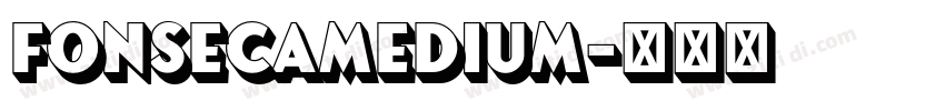 FonsecaMedium字体转换