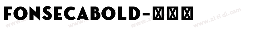 FonsecaBold字体转换