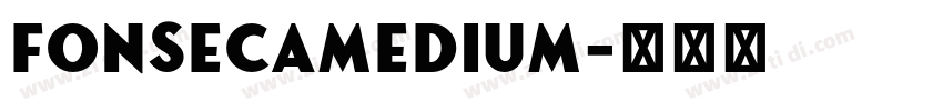 FonsecaMedium字体转换