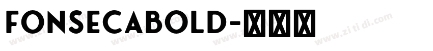FonsecaBold字体转换