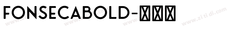 FonsecaBold字体转换