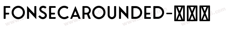 FonsecaRounded字体转换