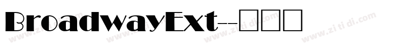 BroadwayExt-字体转换