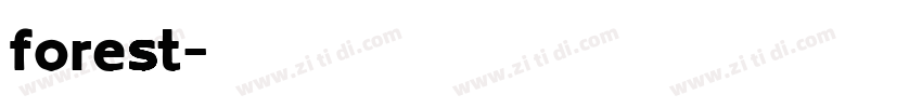 forest字体转换