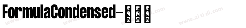 FormulaCondensed字体转换