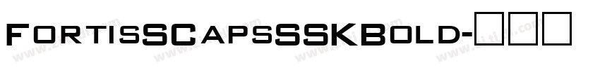 FortisSCapsSSKBold字体转换