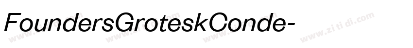 FoundersGroteskConde字体转换