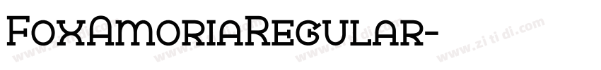 FoxAmoriaRegular字体转换