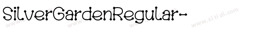 SilverGardenRegular字体转换 SilverGardenRegular字体转换