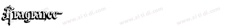 Fragrance字体转换