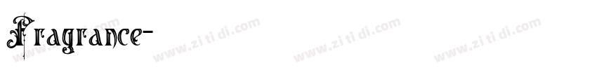 Fragrance字体转换