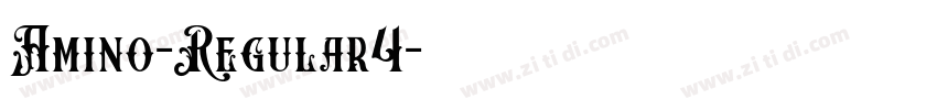 Amino-Regular4字体转换