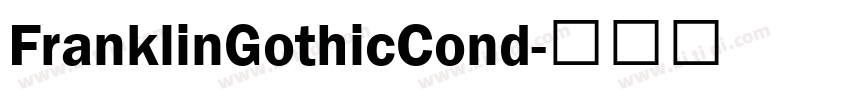 FranklinGothicCond字体转换