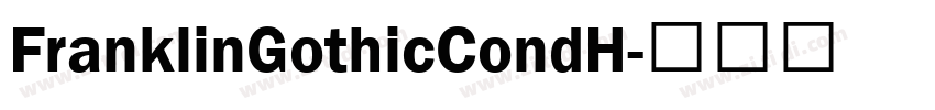 FranklinGothicCondH字体转换