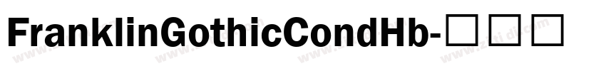 FranklinGothicCondHb字体转换