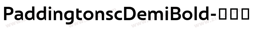 PaddingtonscDemiBold字体转换