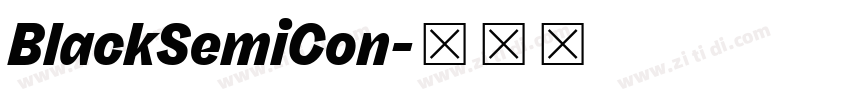 BlackSemiCon字体转换
