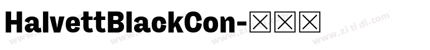 HalvettBlackCon字体转换