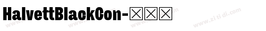 HalvettBlackCon字体转换