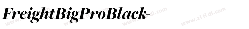 FreightBigProBlack字体转换