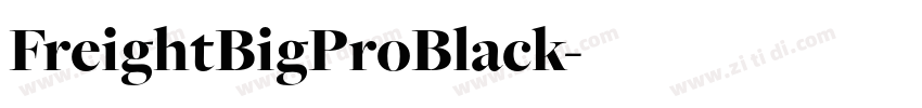 FreightBigProBlack字体转换