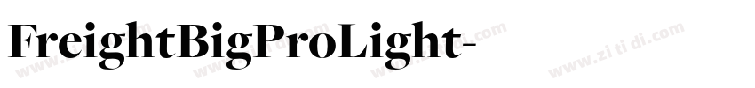 FreightBigProLight字体转换