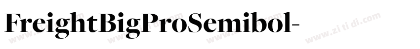 FreightBigProSemibol字体转换