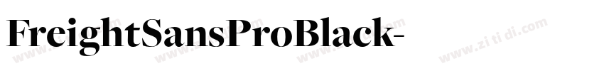 FreightSansProBlack字体转换