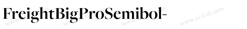 FreightBigProSemibol字体转换