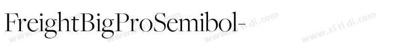 FreightBigProSemibol字体转换