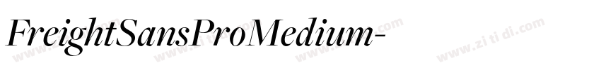 FreightSansProMedium字体转换