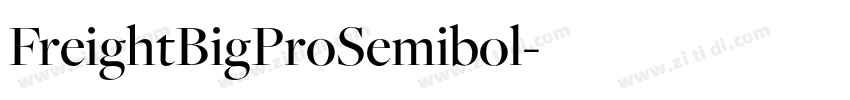 FreightBigProSemibol字体转换