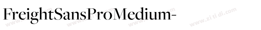 FreightSansProMedium字体转换