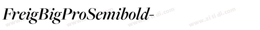 FreigBigProSemibold字体转换