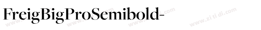 FreigBigProSemibold字体转换