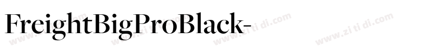 FreightBigProBlack字体转换